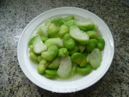 Make The beans are fried at night step 11