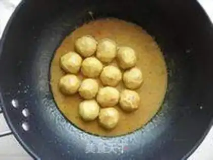 Make Curry fishballs step 6