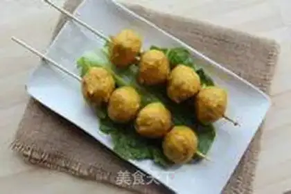 Make Curry fishballs step 7