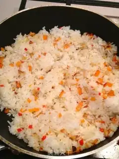Make Indonesian fried rice step 5