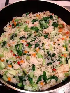 Make Indonesian fried rice step 6