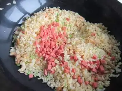 Make radish, egg and rice step 8