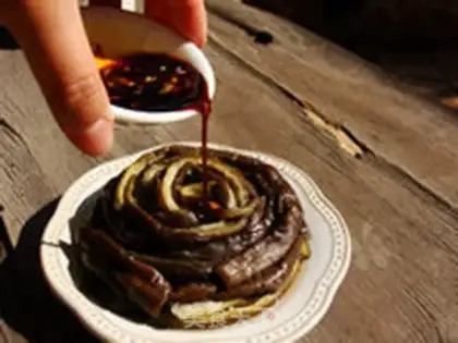 Make Garlic hand tore eggplant step 7