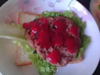Make A greasy beef sandwich step 6