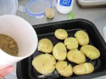 Make Little potatoes on the side step 6