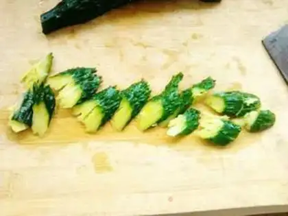 Make The cool cucumber step 4