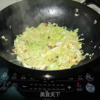 Make Bean petal sauce and cabbage step 4