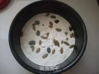 Make raisin rice cake step 4