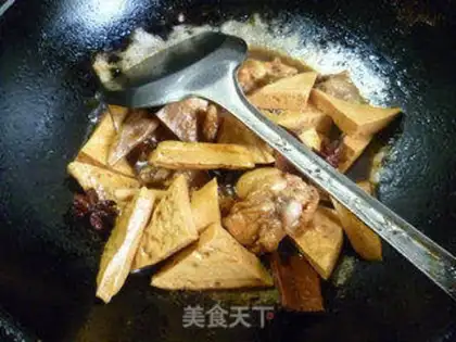 Make Chicken wings and tofu dry step 15