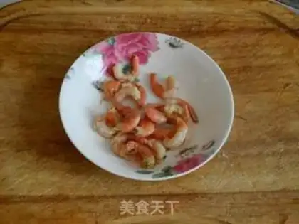 Make Arctic shrimp tofu step 1
