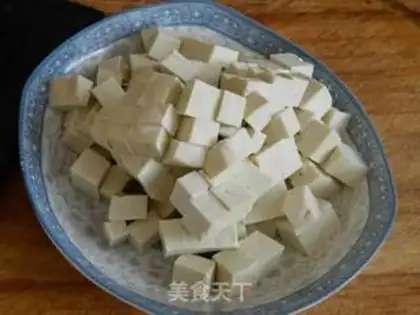 Make Arctic shrimp tofu step 2