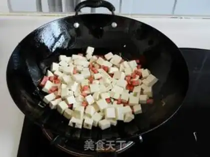 Make Arctic shrimp tofu step 7