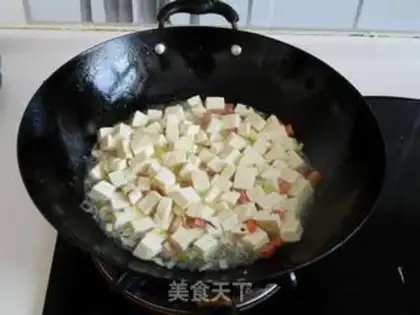 Make Arctic shrimp tofu step 8
