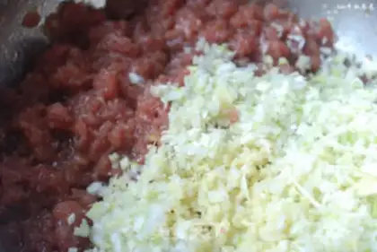Make Pork fragrance pan paste step 5
