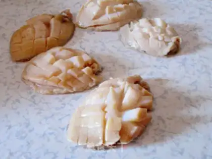 Make Garlic fans steam abalone step 4