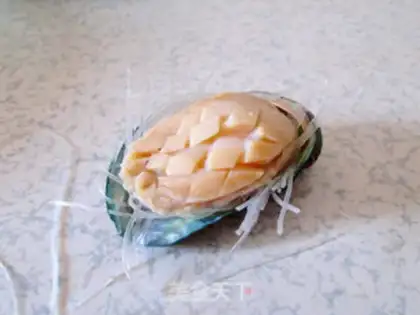 Make Garlic fans steam abalone step 9