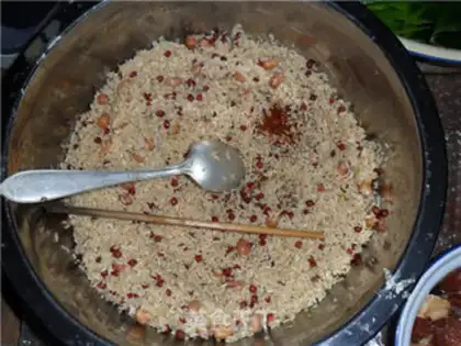 Make The sweet red beans step 2