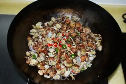 Make Hot-fried flower clams step 10