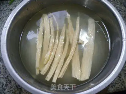 Make ♪ Boated mackerel, fried bean ♪ step 1