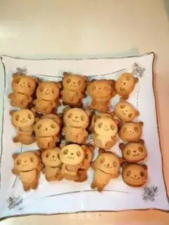 Make Panda cookies step 7