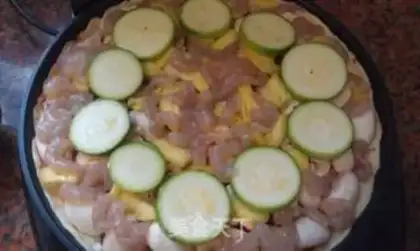 Make Pineapple shrimp pizza step 3