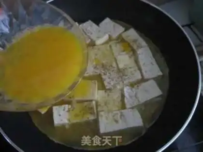 Make Eggs fall tofu step 4