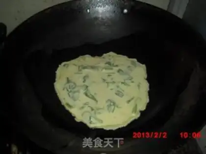 Make Spinach omelet step 4