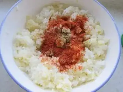 Make A rice cake step 3