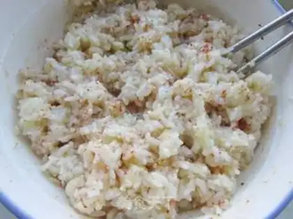Make A rice cake step 4