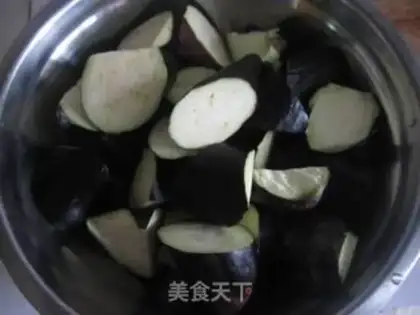 Make A beer and a fish and eggplant step 2
