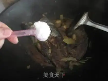 Make A beer and a fish and eggplant step 7