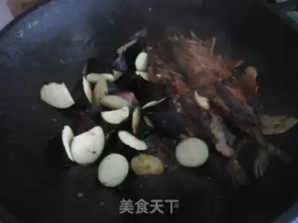 Make A beer and a fish and eggplant step 9