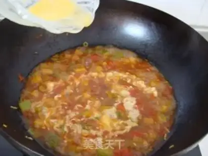 Make Cheese and tomato eggs for noodles step 9