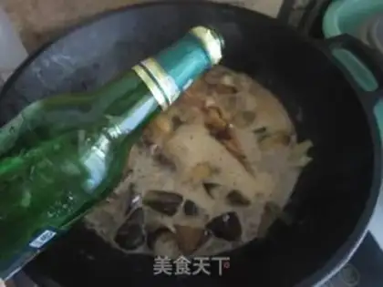 Make A beer and a fish and eggplant step 11