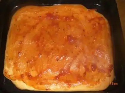 Make Salami pizza step 6