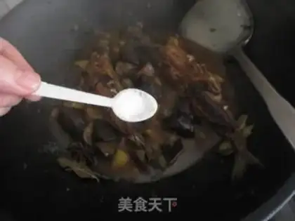Make A beer and a fish and eggplant step 12