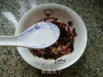Make Blackwood eggs steam meat step 8