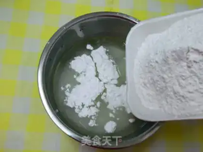 Make Snowflake rice cake step 1