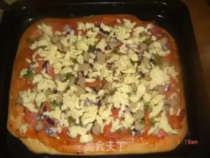 Make Salami pizza step 10