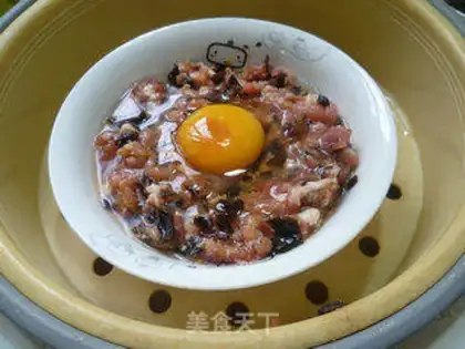 Make Blackwood eggs steam meat step 11