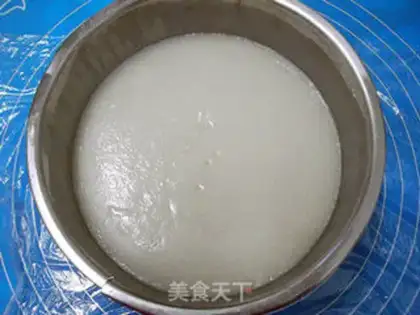 Make Snowflake rice cake step 4
