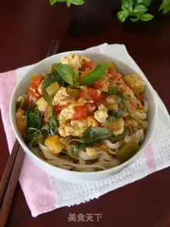 Make Cheese and tomato eggs for noodles step 14