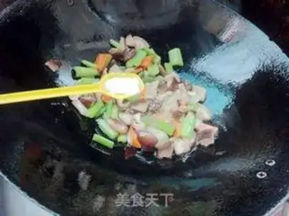 Make Celery fried mushrooms step 5
