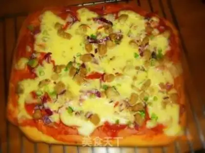 Make Salami pizza step 12