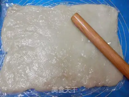 Make Snowflake rice cake step 7