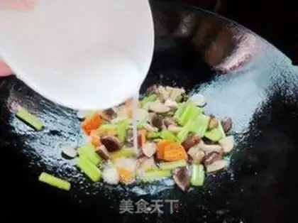 Make Celery fried mushrooms step 6