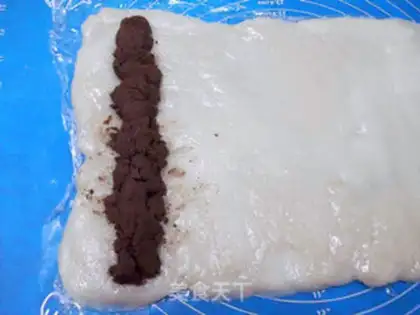 Make Snowflake rice cake step 8