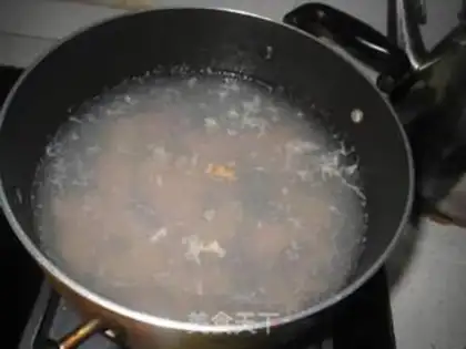 Make Pork gravy omelet soup step 3