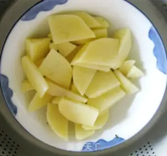 Make Black pepper ham potato box step 0