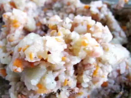 Make Black pepper ham potato box step 3